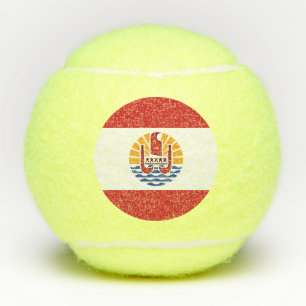 Pelotas De Tenis Bandera de Polinesia Francesa