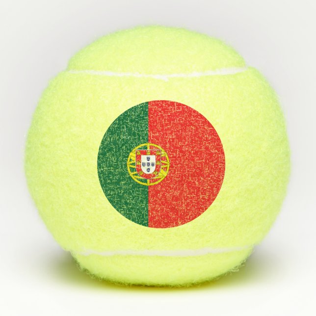 Pelotas De Tenis Bandera de Portugal (Anverso)