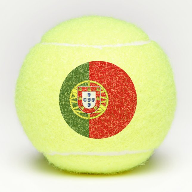 Pelotas De Tenis Bandera de Portugal (Anverso)