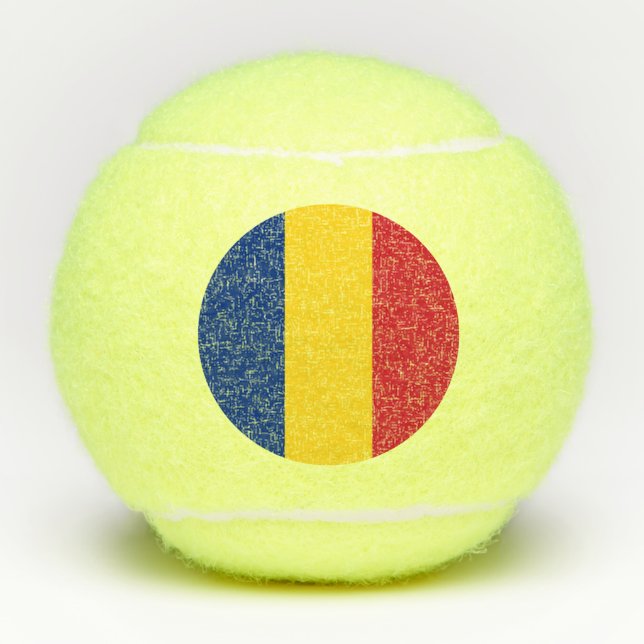 Pelotas De Tenis Bandera de Rumania (Anverso)