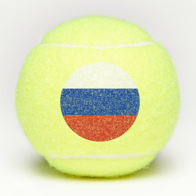 Pelotas De Tenis Bandera de Rusia (Anverso)