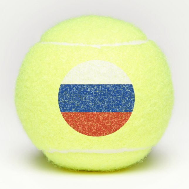 Pelotas De Tenis Bandera de Rusia (Anverso)