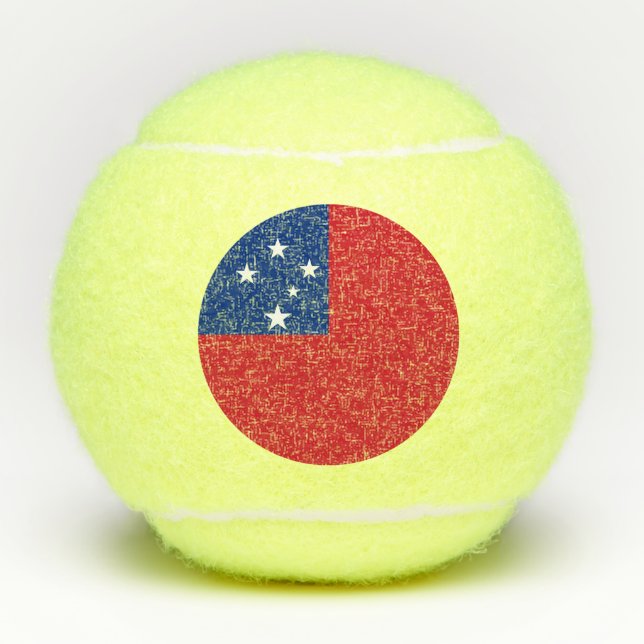 Pelotas De Tenis Bandera de Samoa (Anverso)