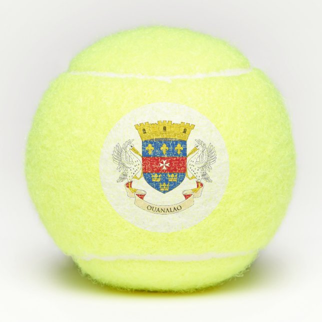 Pelotas De Tenis Bandera de San Bartolomé (Anverso)