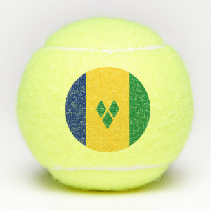 Pelotas De Tenis Bandera de San Vicente