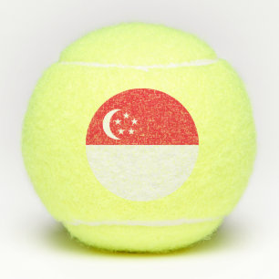 Pelotas De Tenis Bandera de Singapur
