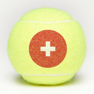 Pelotas De Tenis Bandera de Suiza