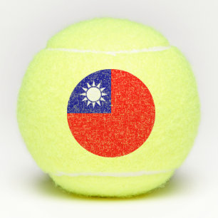Pelotas De Tenis Bandera de Taiwán
