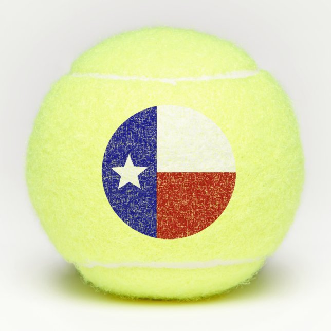 Pelotas De Tenis Bandera de Texas (Anverso)