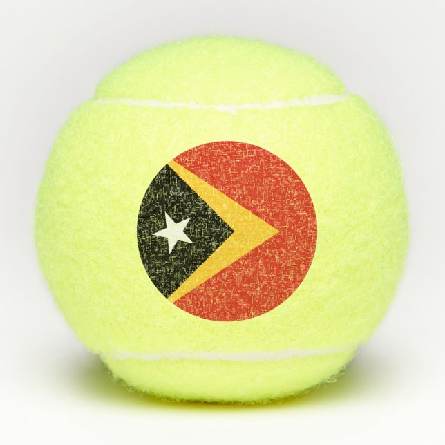 Pelotas De Tenis Bandera de Timor Oriental (Anverso)