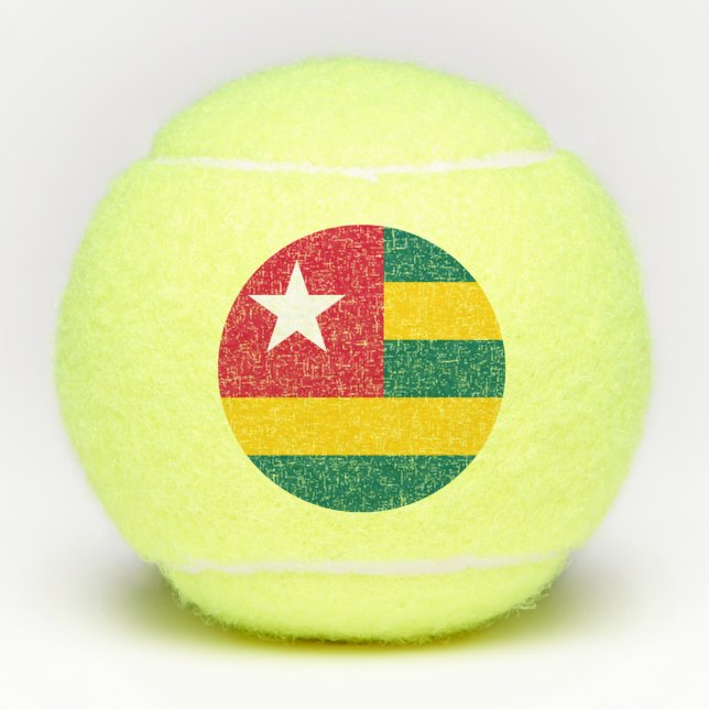 Pelotas De Tenis Bandera de Togo (Anverso)