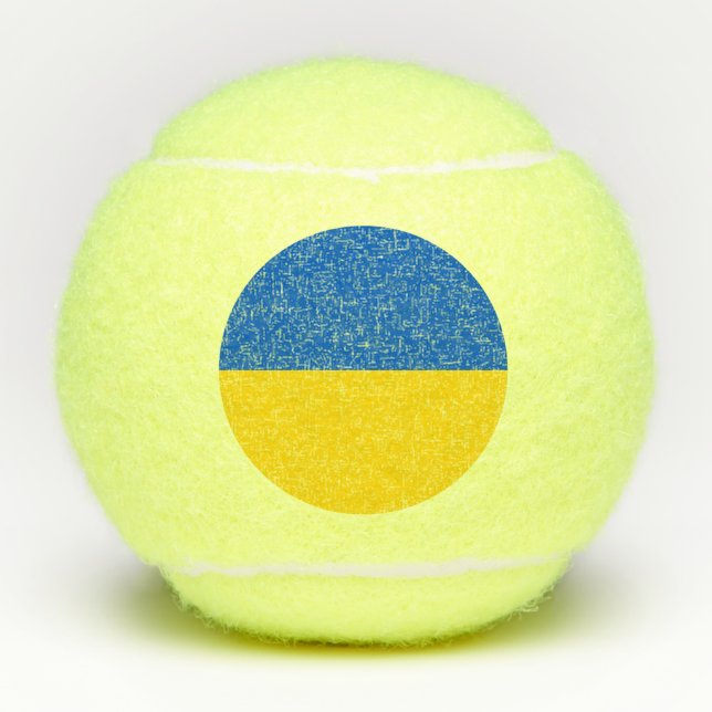 Pelotas De Tenis Bandera de Ucrania (Anverso)