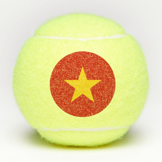 Pelotas De Tenis Bandera de Vietnam (Anverso)