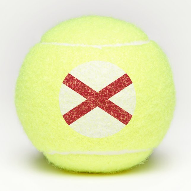Pelotas De Tenis Bandera del estado de Alabama (Anverso)