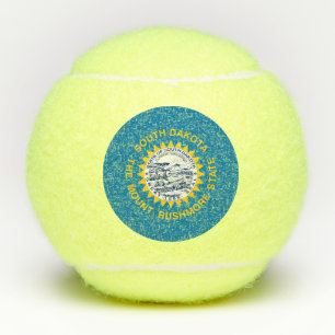 Pelotas De Tenis Bandera del Estado de Dakota del Sur