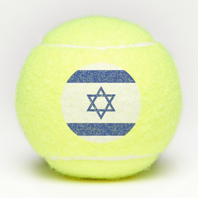 Pelotas De Tenis Bandera del Estado de Israel, Estrella de David Ju (Anverso)