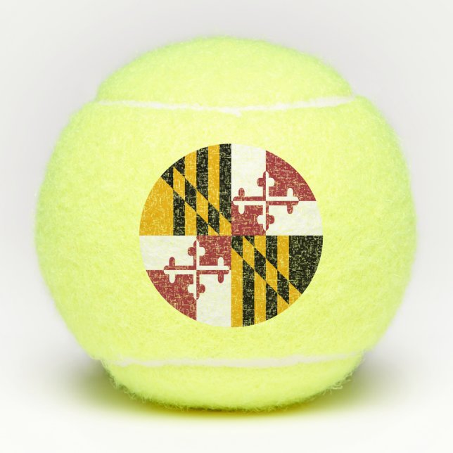 Pelotas De Tenis Bandera del Estado de Maryland (Anverso)