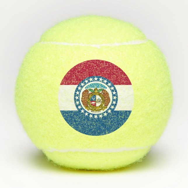 Pelotas De Tenis Bandera del Estado de Misuri (Anverso)