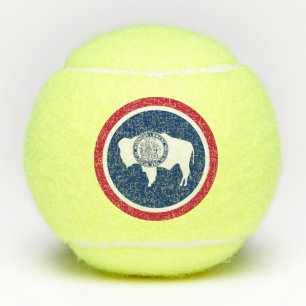 Pelotas De Tenis Bandera del estado de Wyoming