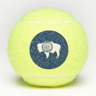 Pelotas De Tenis Bandera del estado de Wyoming