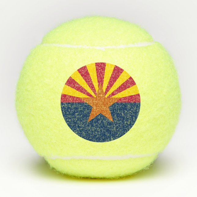 Pelotas De Tenis Bandera Estatal de Arizona (Anverso)