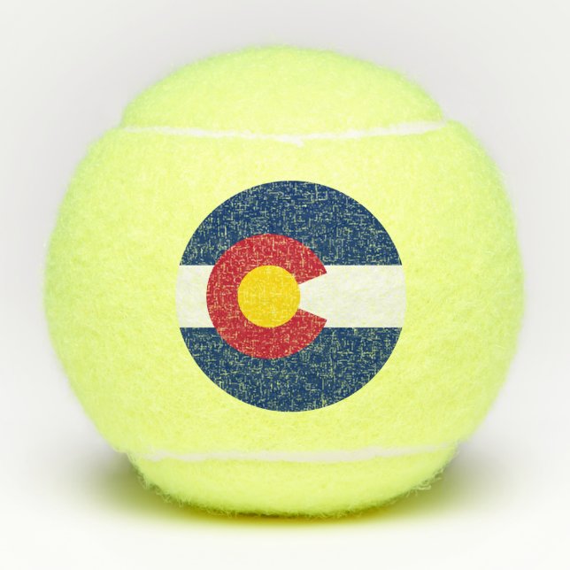 Pelotas De Tenis Bandera Estatal de Colorado (Anverso)