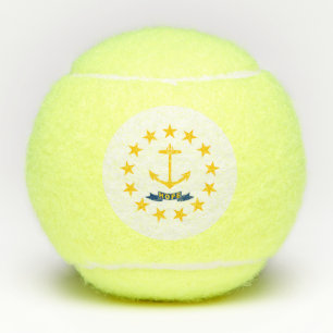 Pelotas De Tenis Bandera estatal de Rhode Island
