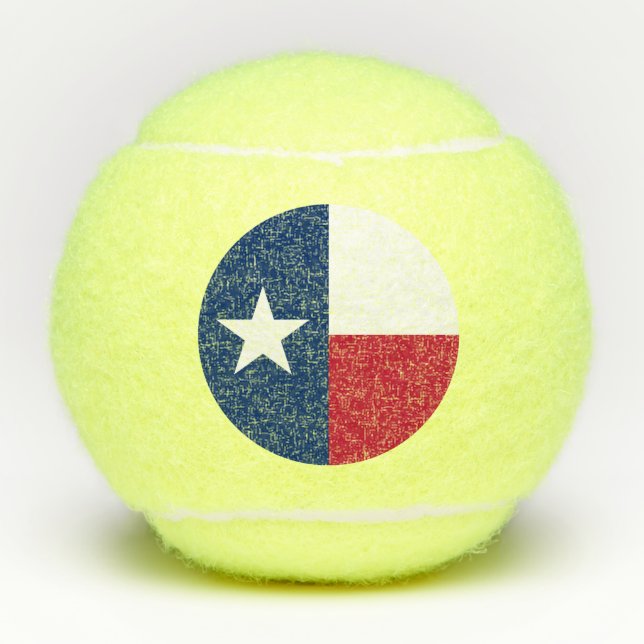 Pelotas De Tenis Bandera Estatal de Texas (Anverso)