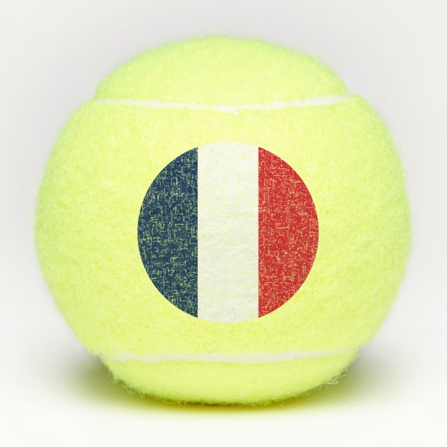 Pelotas De Tenis Bandera francesa (Anverso)
