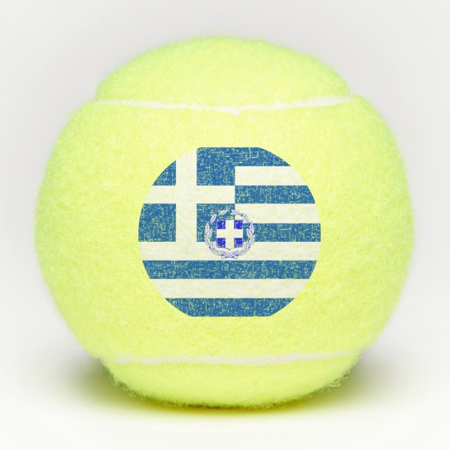 Pelotas De Tenis Bandera griega (Anverso)