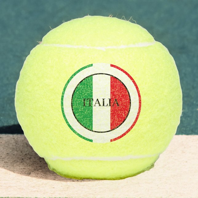 Pelotas De Tenis Bandera italiana rojo verde blanco (italy italian flag italia tennis ball)