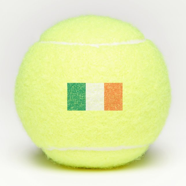 Pelotas De Tenis Bandera nacional de Irlanda, norma irlandesa, cart (Anverso)