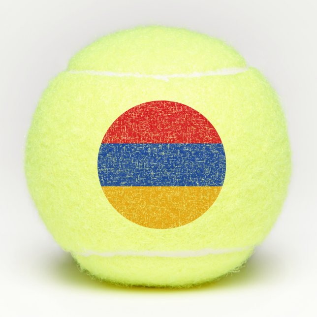 Pelotas De Tenis Bandera patriótica armenia (Anverso)
