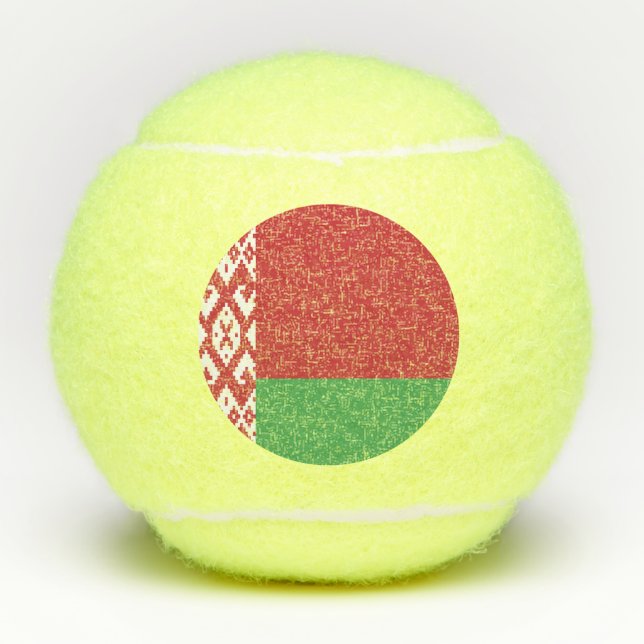 Pelotas De Tenis Bandera patriótica bielorrusa (Anverso)