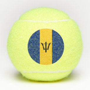 Pelotas De Tenis Bandera patriótica de Barbados