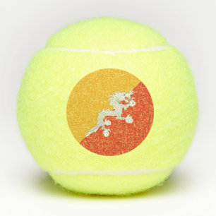 Pelotas De Tenis Bandera patriótica de Bután