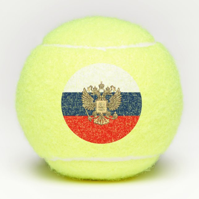 Pelotas De Tenis Bandera rusa (Anverso)