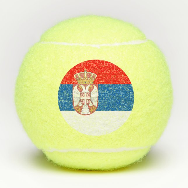 Pelotas De Tenis Bandera servia (Anverso)