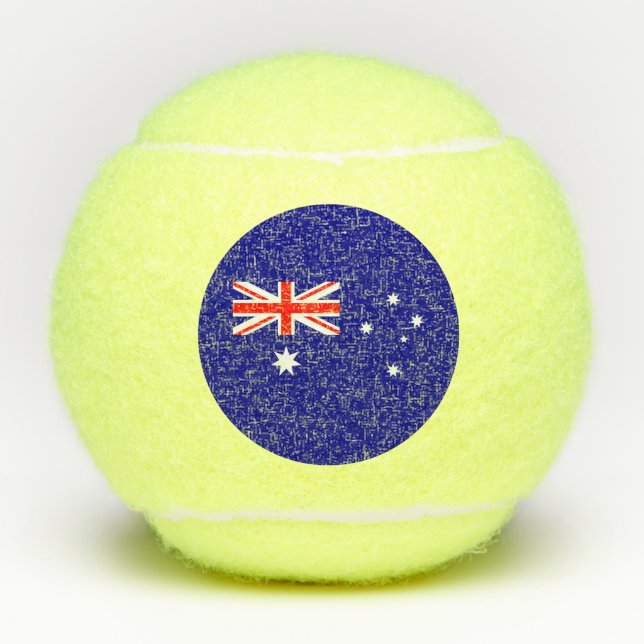 Pelotas De Tenis Banderas australianas patrióticas de tenis (Anverso)