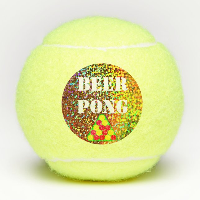 Pelotas De Tenis Beer Pong Tennis Ball Set de 3 (Anverso)