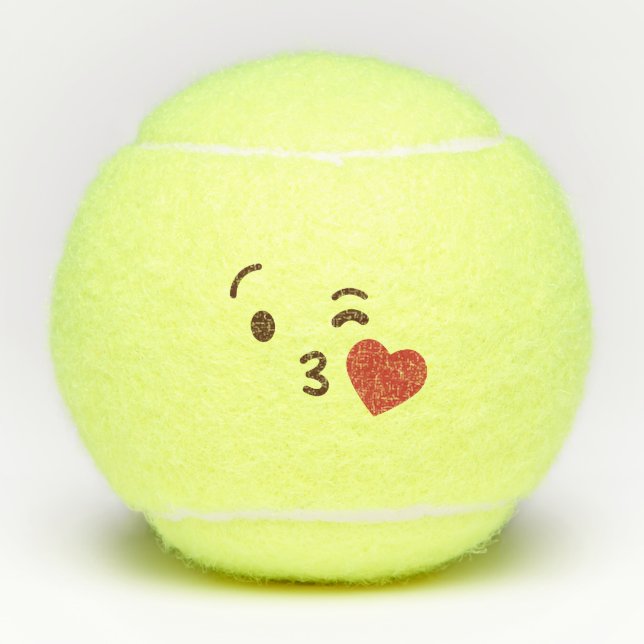 Pelotas De Tenis ¡Besa mi hielo! Emoji emoticono kawaii (Anverso)