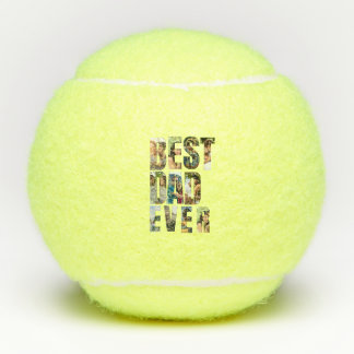 Pelotas De Tenis Best Dad Ever | Photo Collage Placeholder Template
