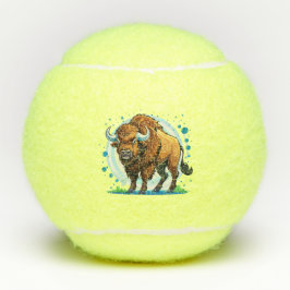 Pelotas De Tenis bison de cuernos grandes