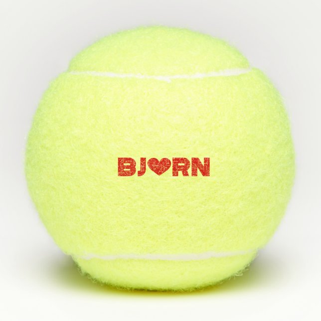 Pelotas De Tenis Bjorn Love (Anverso)