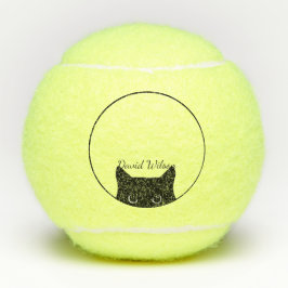 Pelotas De Tenis Black Cat Personalizada Keepsake Tennis Ball