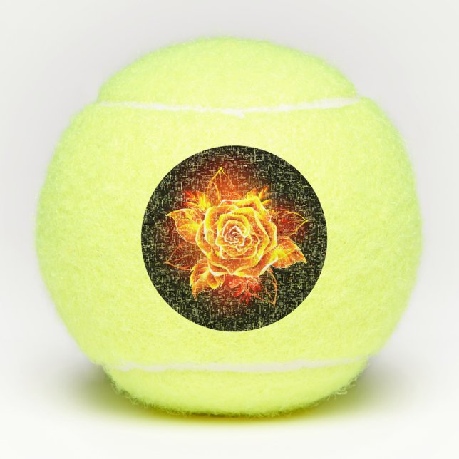 Pelotas De Tenis Blooming Fire Rose (Anverso)