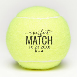 Pelotas De Tenis Boda Perfect Match Favor Personalizado Bride Groom