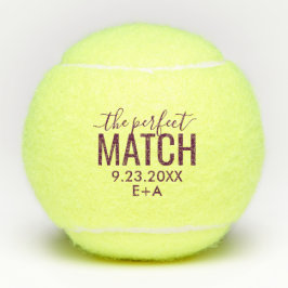 Pelotas de tenis Boda personalizadas Perfecta coin