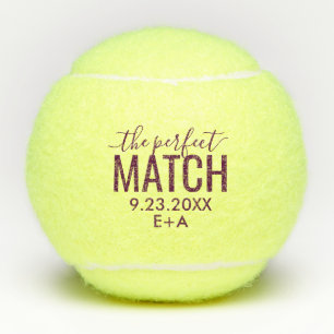 Pelotas de tenis Boda personalizadas Perfecta coin