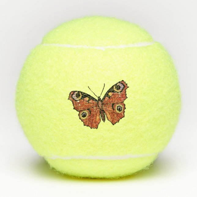 Pelotas De Tenis Bonito Monarca Mariposa Dorada Brown Wings (Anverso)